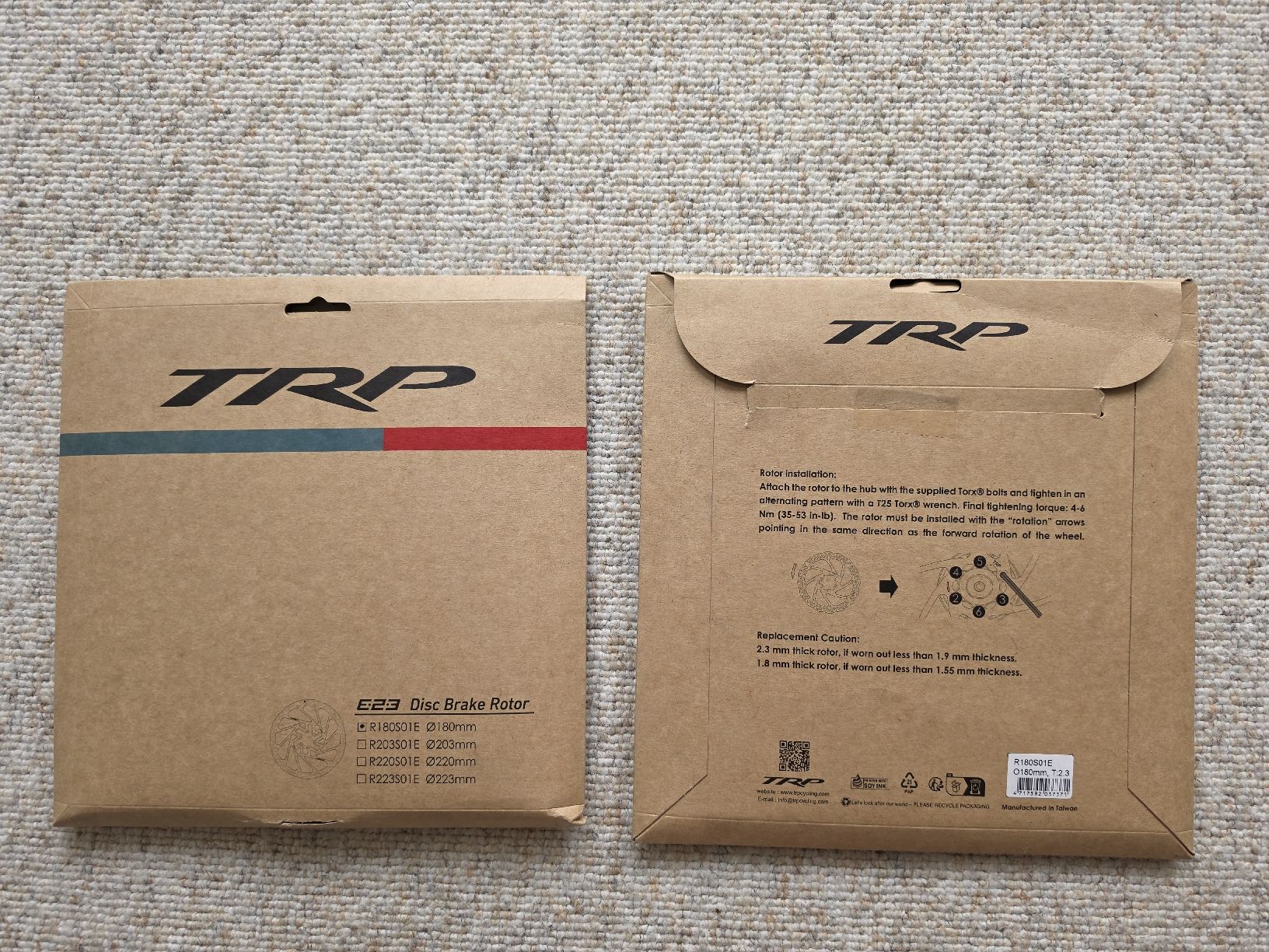 Pezzi di ricambio: TRP RS01E Bremsscheiben – Nuovo e nell'imballaggio originale da Winterthur venduto da TheMatrixHasYou 1