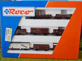 Roco 44002  __ 8 er Pak Güterwagen Zug __ OVP _ DC _ Spur H0