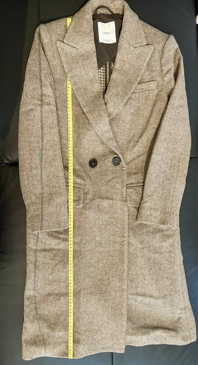 Mango Mäntel: Mango Wintermantel Gr. S Fischgrat braun beige – Gebraucht aus Zürich von MarciaBraz 5