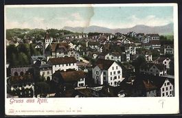 Rüti /ZH, Ortsansicht aus der Vogelscha