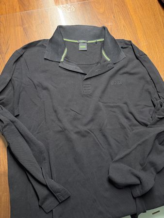 Herren Polo Langarmshirt Schwarz Grösse XXL guter Zustand