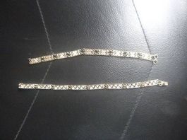 2 filigrane vintage Armketteli Silber