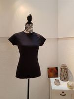 Baumwoll   T-Shirt NEU M  Women BLACK