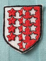Vintage Badge Wappen Kanton Wallis  ST. GALLER STICKEREI