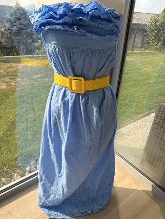 Kleid Damen Grösse 36 blau Baumwolle