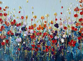 Tableau floral unique, peinture à acrylique, printemps🎨🖼️