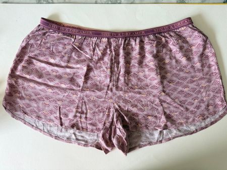 HUNKEMÖLLER, Pyjama-Short TWILL WAVE, Grösse XL, Altrosa