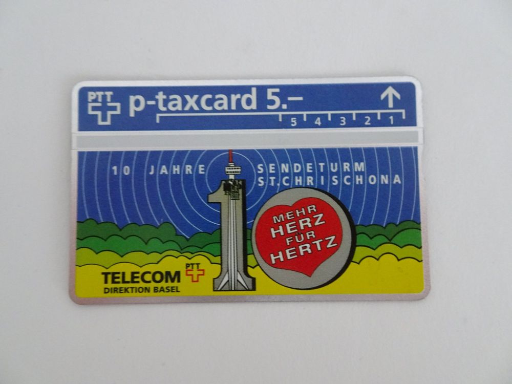 PTT Telecom Basel P-Taxcard CHF 5.00 (nicht entwertet!) [1] (Neu ...