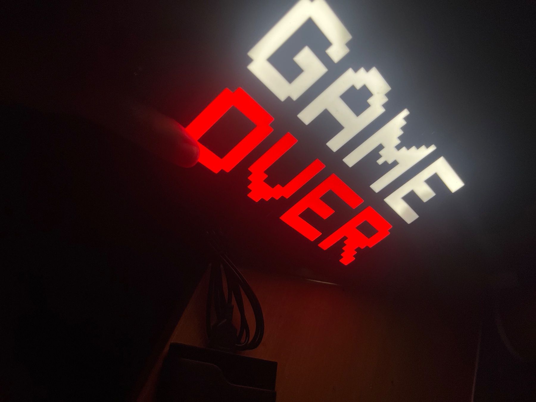 Tutte le decorazioni: Lampe LightBox LED Game Over – Nuovo (secondo la descrizione) da Noville venduto da Berlusconi55 1