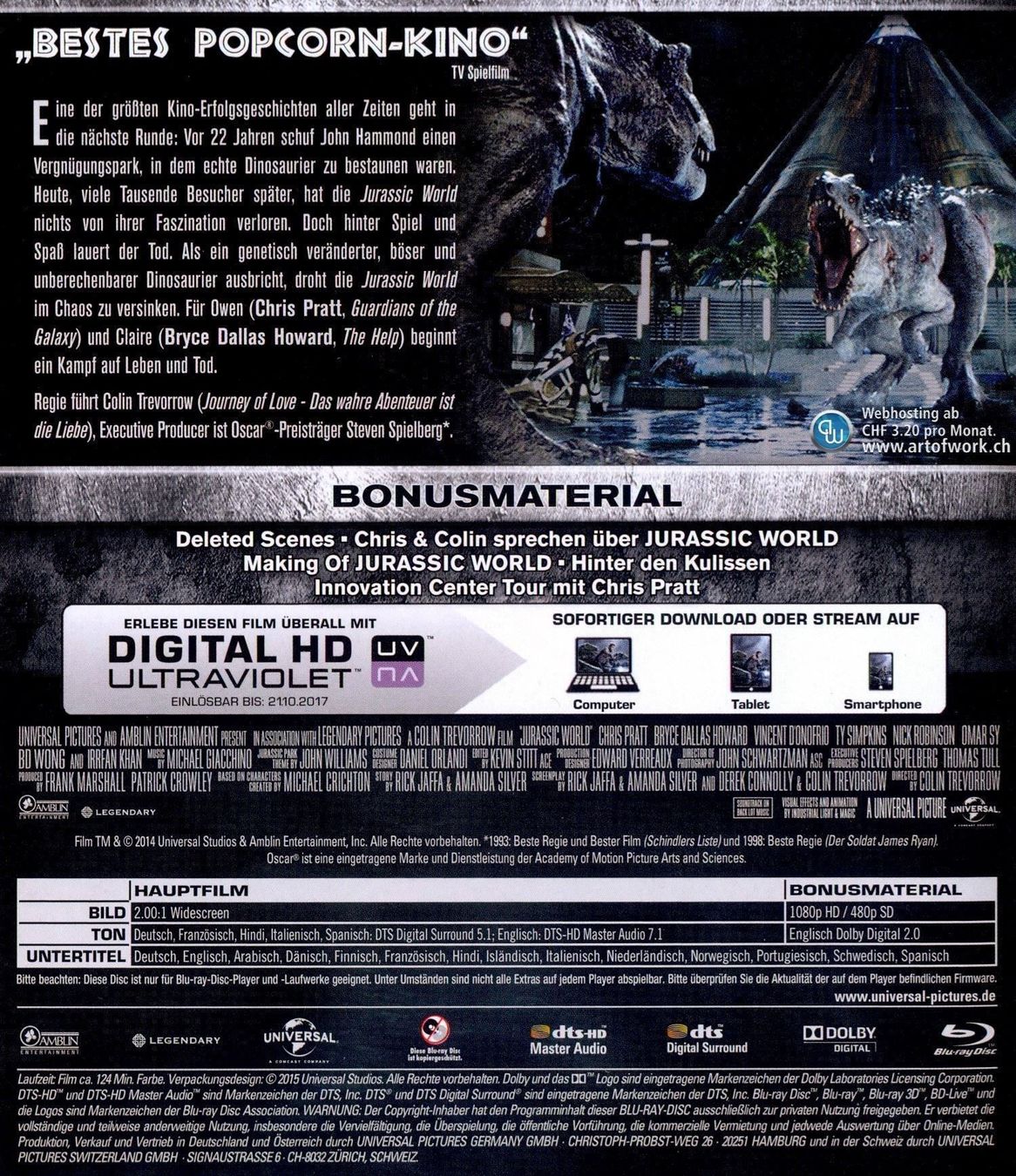 Alle DVDs: Jurassic World – Neu und originalverpackt aus Horn von Wings0 1