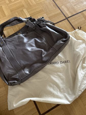 Grand sac Gérard Darel mauve/gris