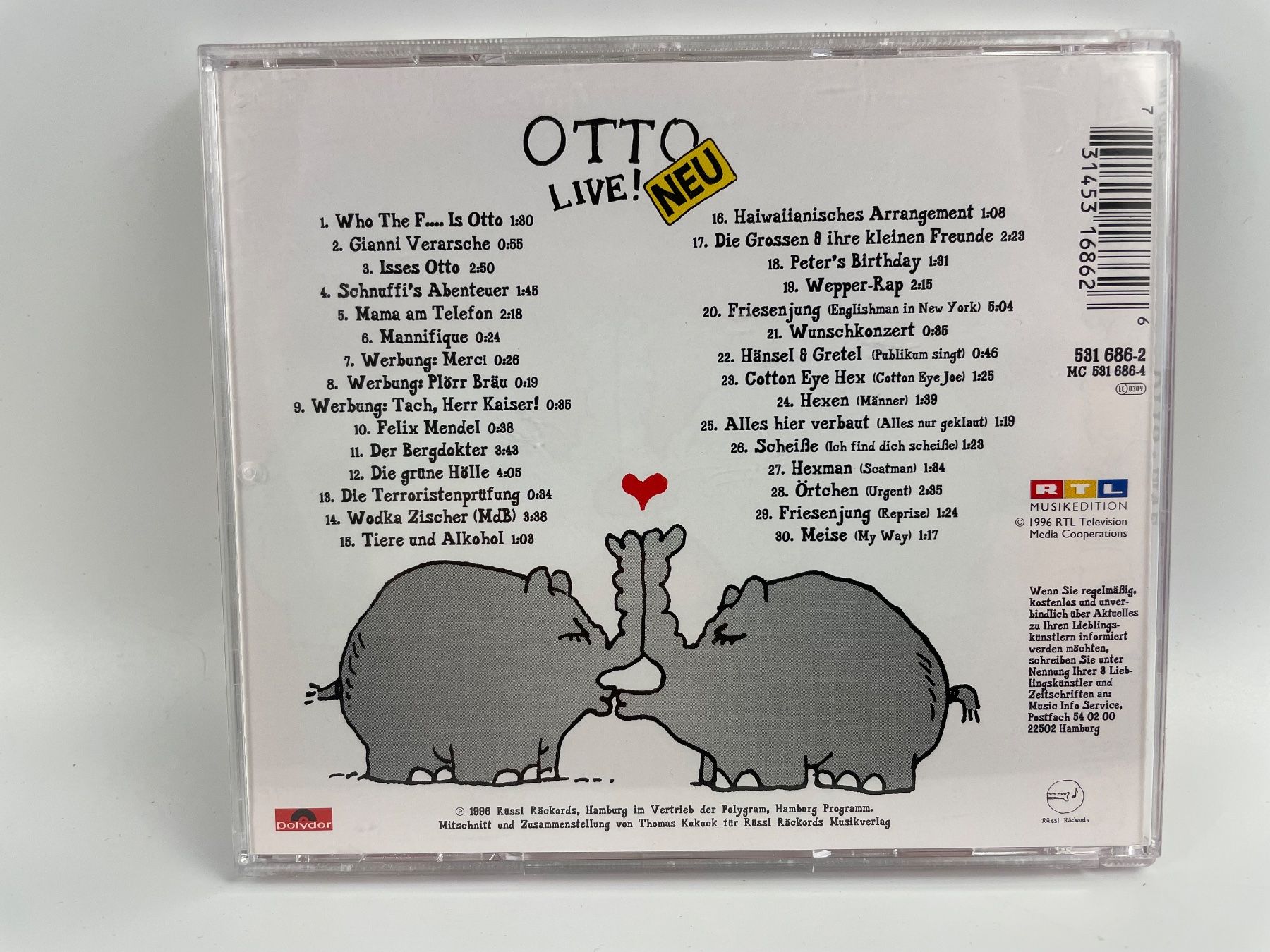 CD: CD Otto Waalkes - Otto Live – Usato da Gasel venduto da Alter_Ego 1