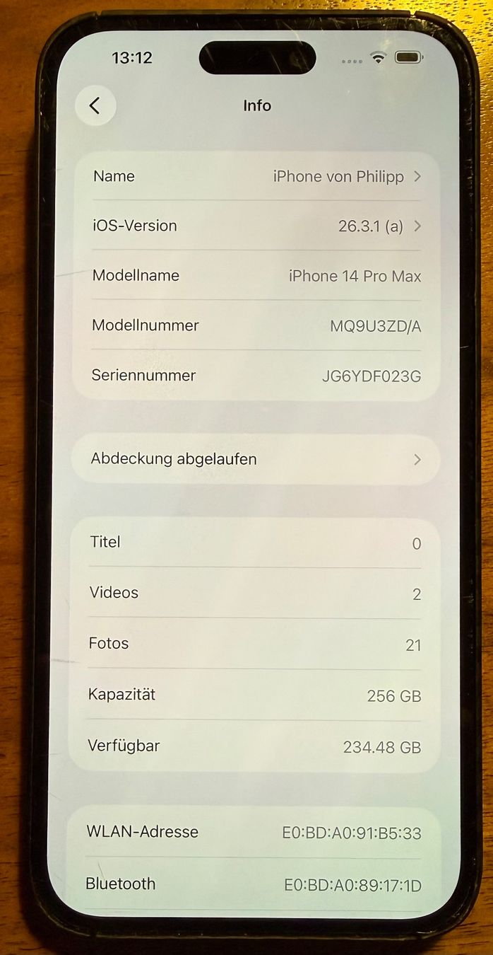 Apple Telefoni cellulari / Smartphones: Apple iPhone 14 Pro Max - 256GB - Schwarz – Usato da Stein am Rhein venduto da Menksta 3