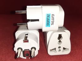 Reisestecker 3er - Set Schuko!