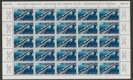 1947 : Nr. 277 - 280 im Bogen, postfrisch ** KP 400.--