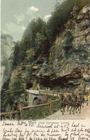 Viamala   GR  -  Postkutsche zw. Thusis und Zillis   um 1906
