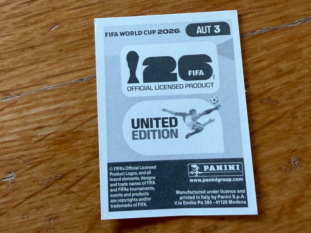 Panini Sammelbilder & Trading cards: Panini AUT 3 Patrick Pentz – Neu (gemäss Beschreibung) aus Zürich von bel5 1