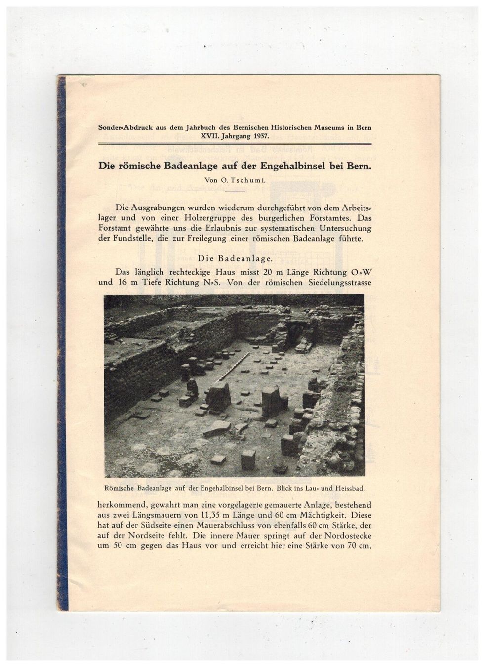 Bücher: Archöologie: röm. Badeanlage Engehalbinsel. Bern – Neu (gemäss Beschreibung) aus Biel-Benken BL von rud_yc8p