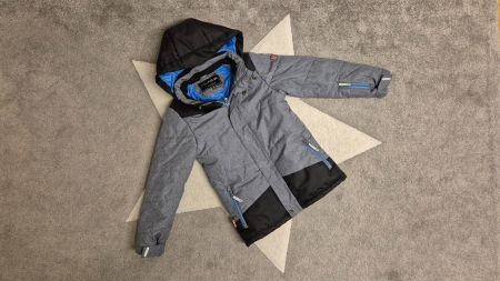 Winterjacke von Trollkids "Norefjell" anthrazit Gr. 128