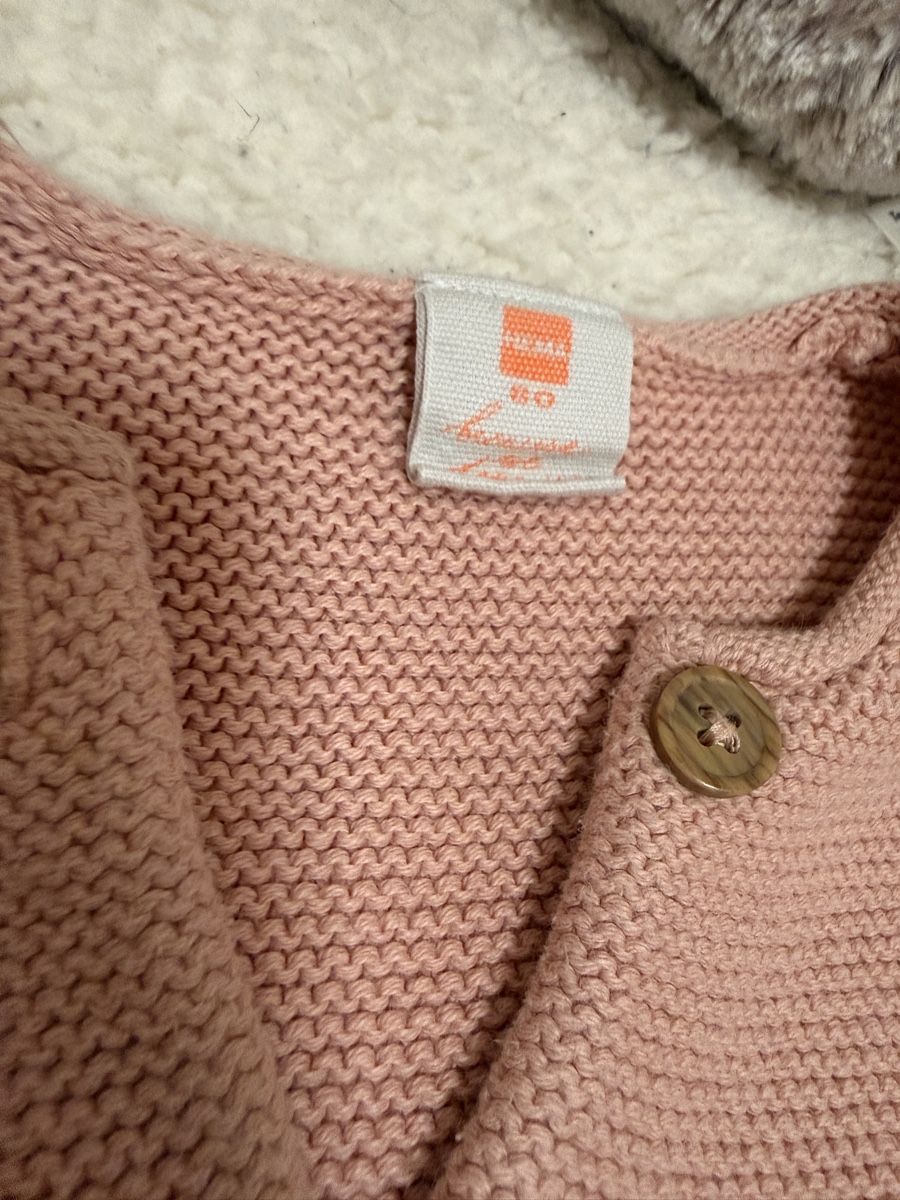 Giacche & Cappotti: Lachsfarbiges Strickjäckchen Gr. 80 – Nuovo e nell'imballaggio originale da Horgen venduto da AA.AW55 1