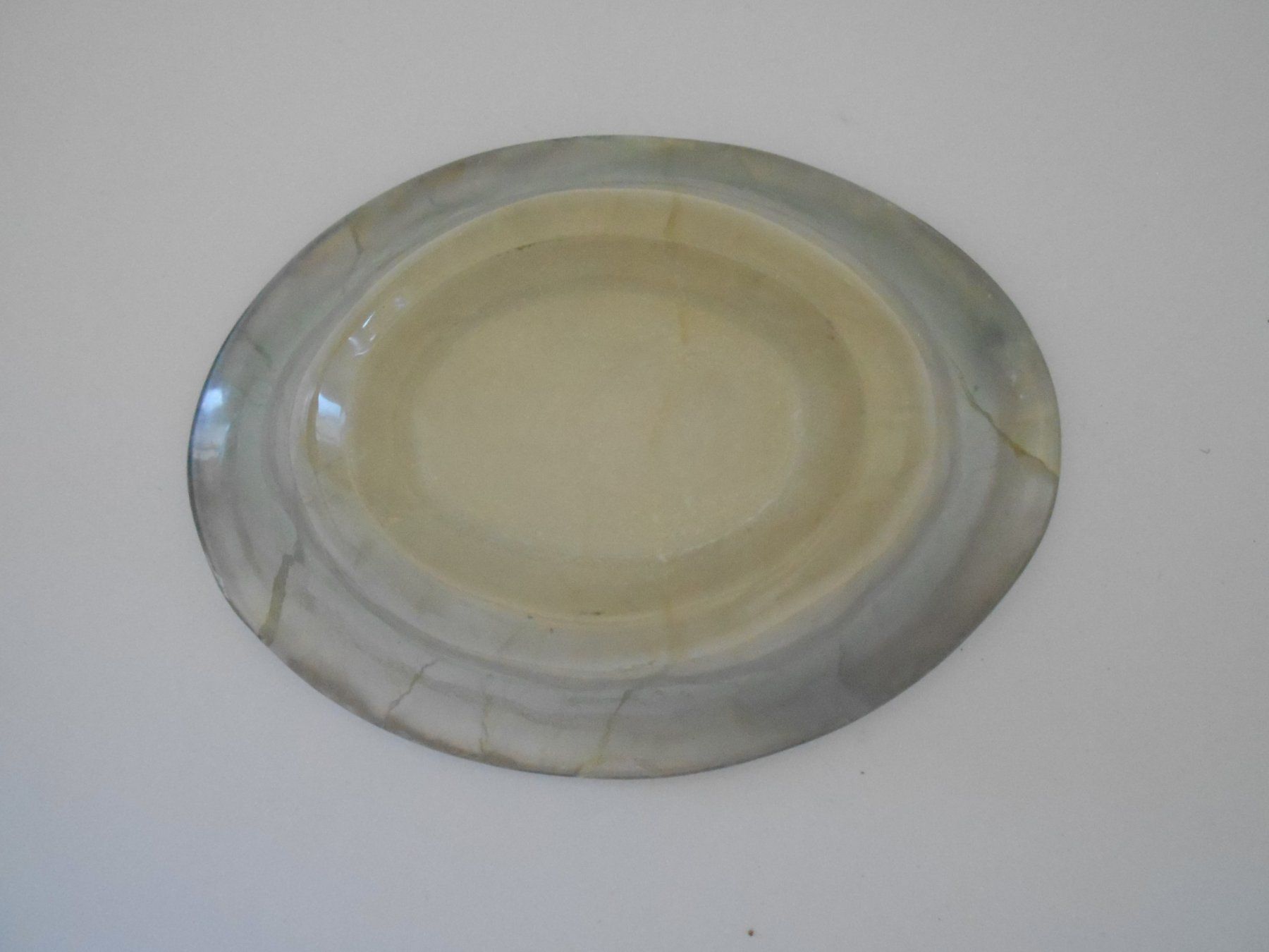 Pietre preziose: Fluorit Schale Brasilien ca. 12 cm Oval – Nuovo (secondo la descrizione) da Hünibach venduto da vielesachen 2