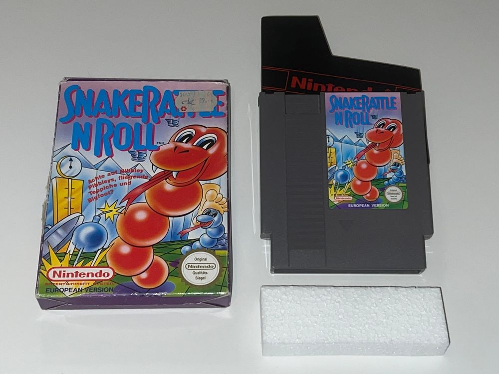 NES Spiel - Snake Rattle 'n' Roll (OVP) [FRG-Version] (Gebraucht) in ...