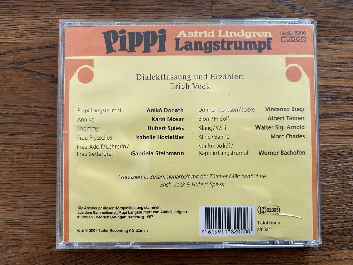 CD: Astrid Lindgren Pippi Langstrumpf Dialektfassung CD – Usato da Wolhusen venduto da eve_m6cg 2