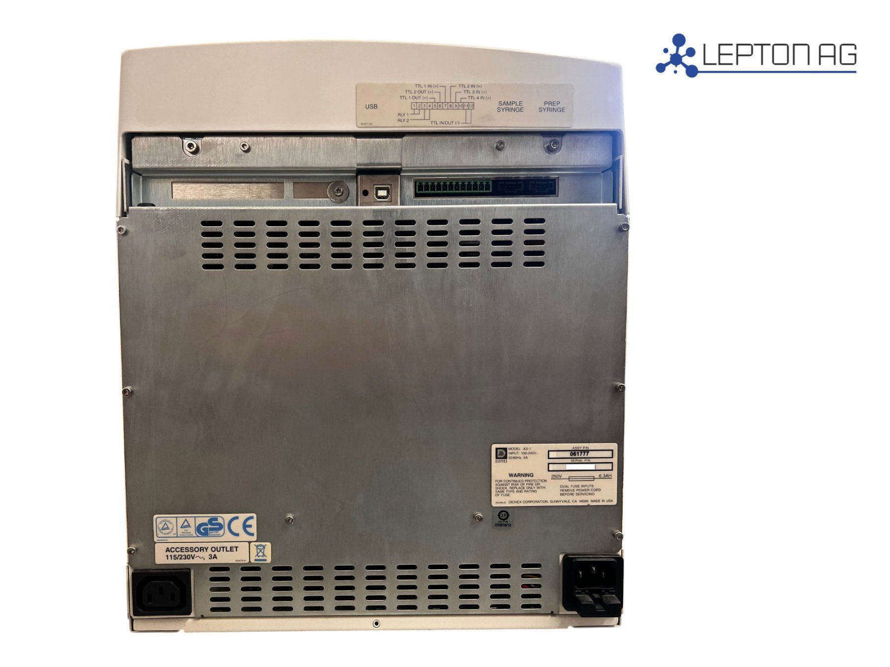 Accessori da laboratorio: Dionex Thermo AS-1 Autosampler 061777 – Usato da Niederdorf venduto da LeptonAG_Labor 2