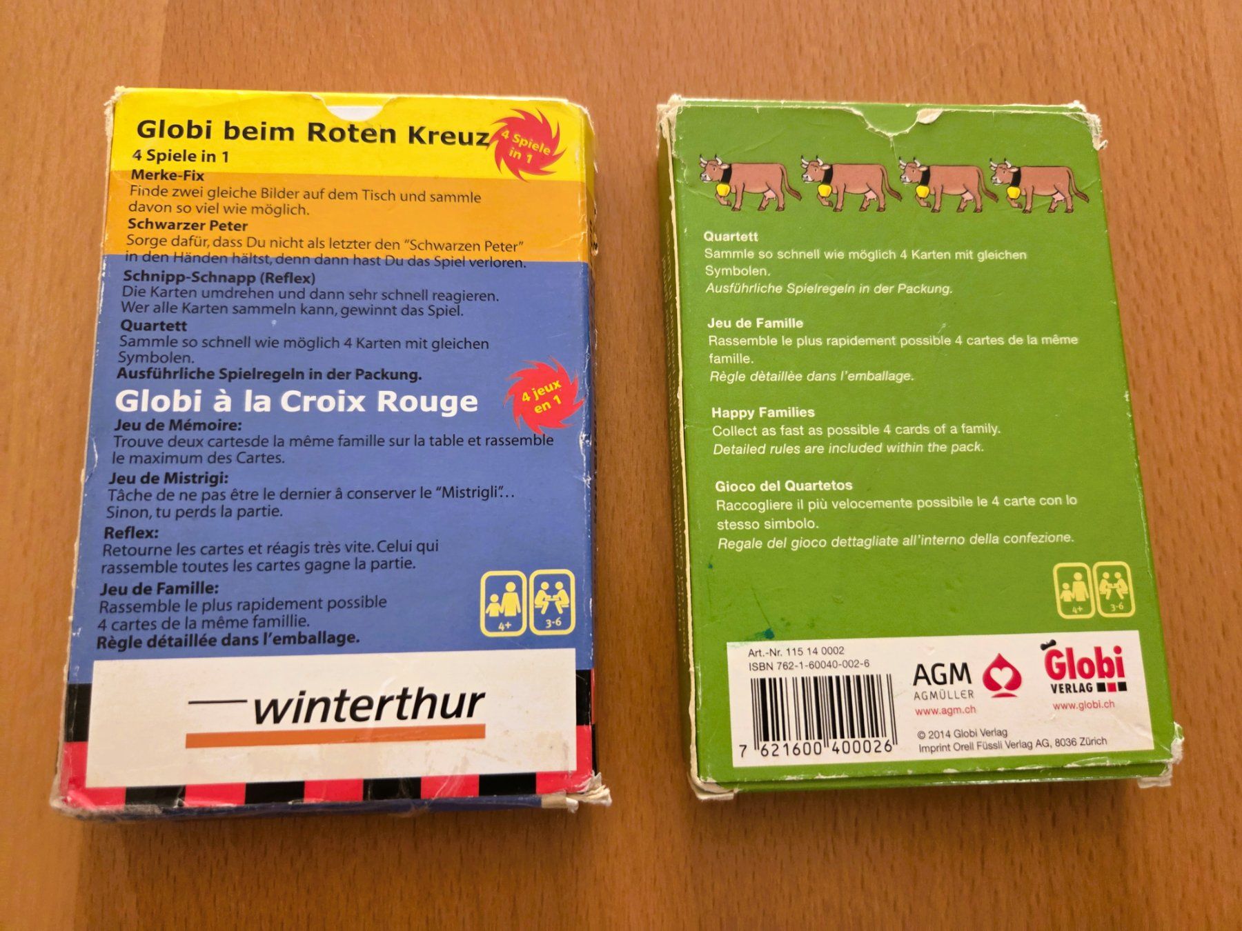 Jeux: 2x GLOBI QUARTETT – D'occasion à Brüttisellen par Nighttrain 1