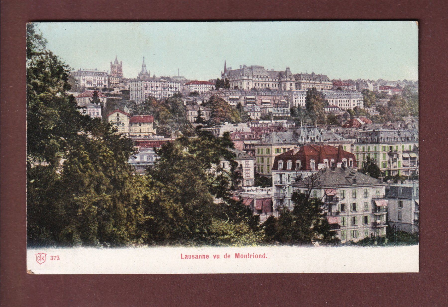Cartes postales: LAUSANNE vu de Montriond – D'occasion à Pully par nicecards