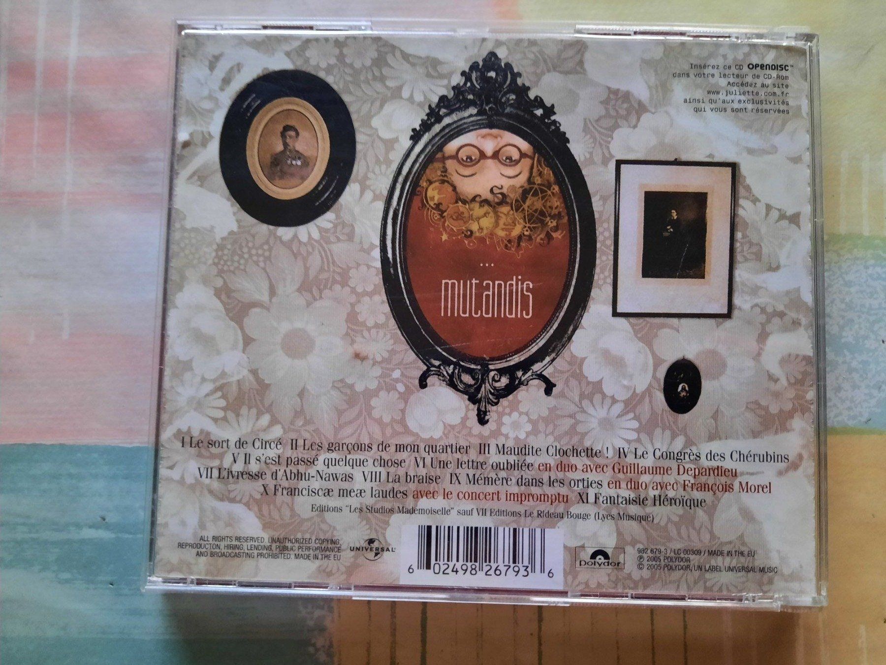 CDs: CD Juliette - Mutatis – D'occasion à Pully par bro_n52j 1