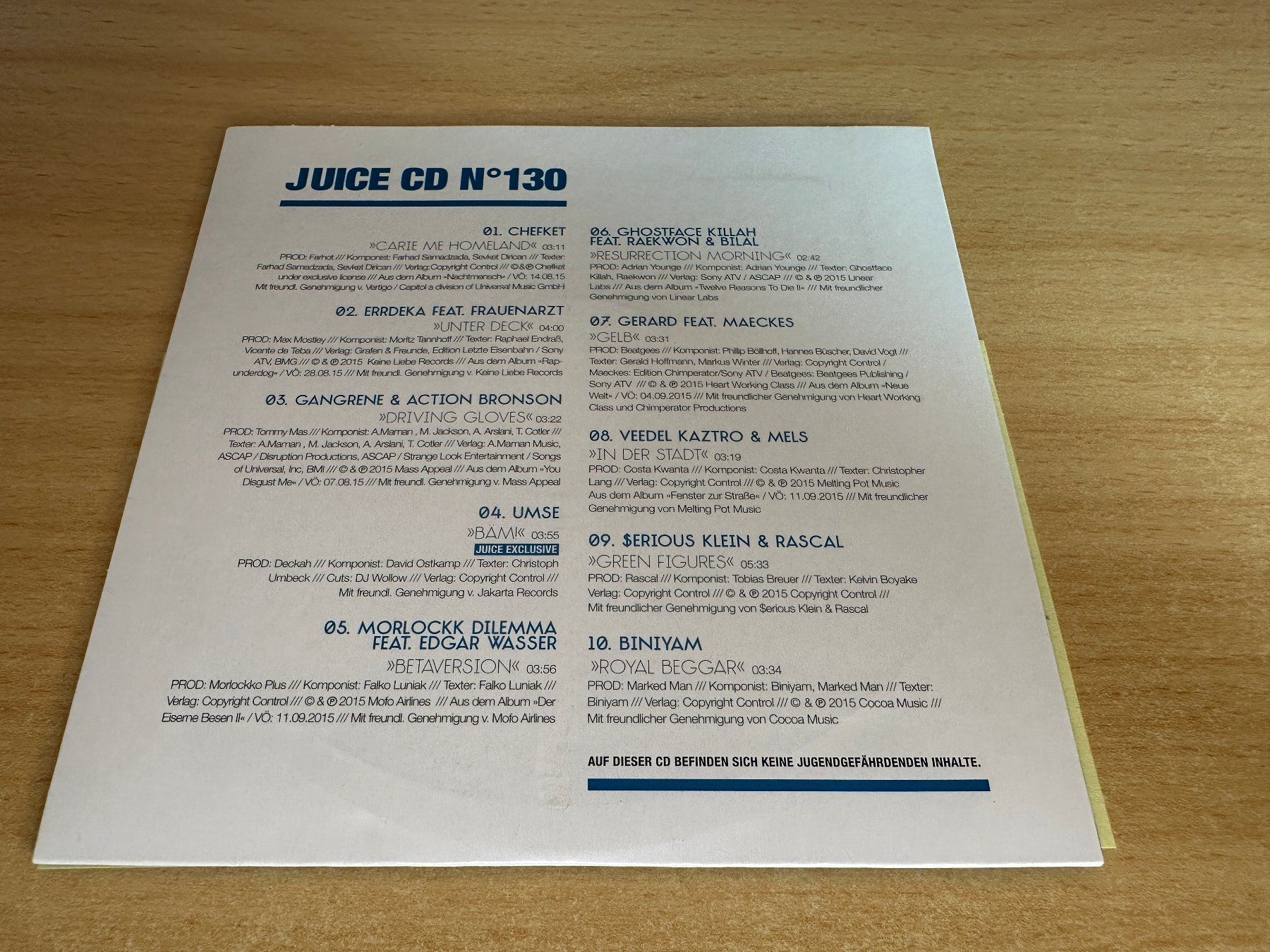 CD: Various – Juice CD No. 130 – Usato da Rikon im Tösstal venduto da Alpenmutz 1