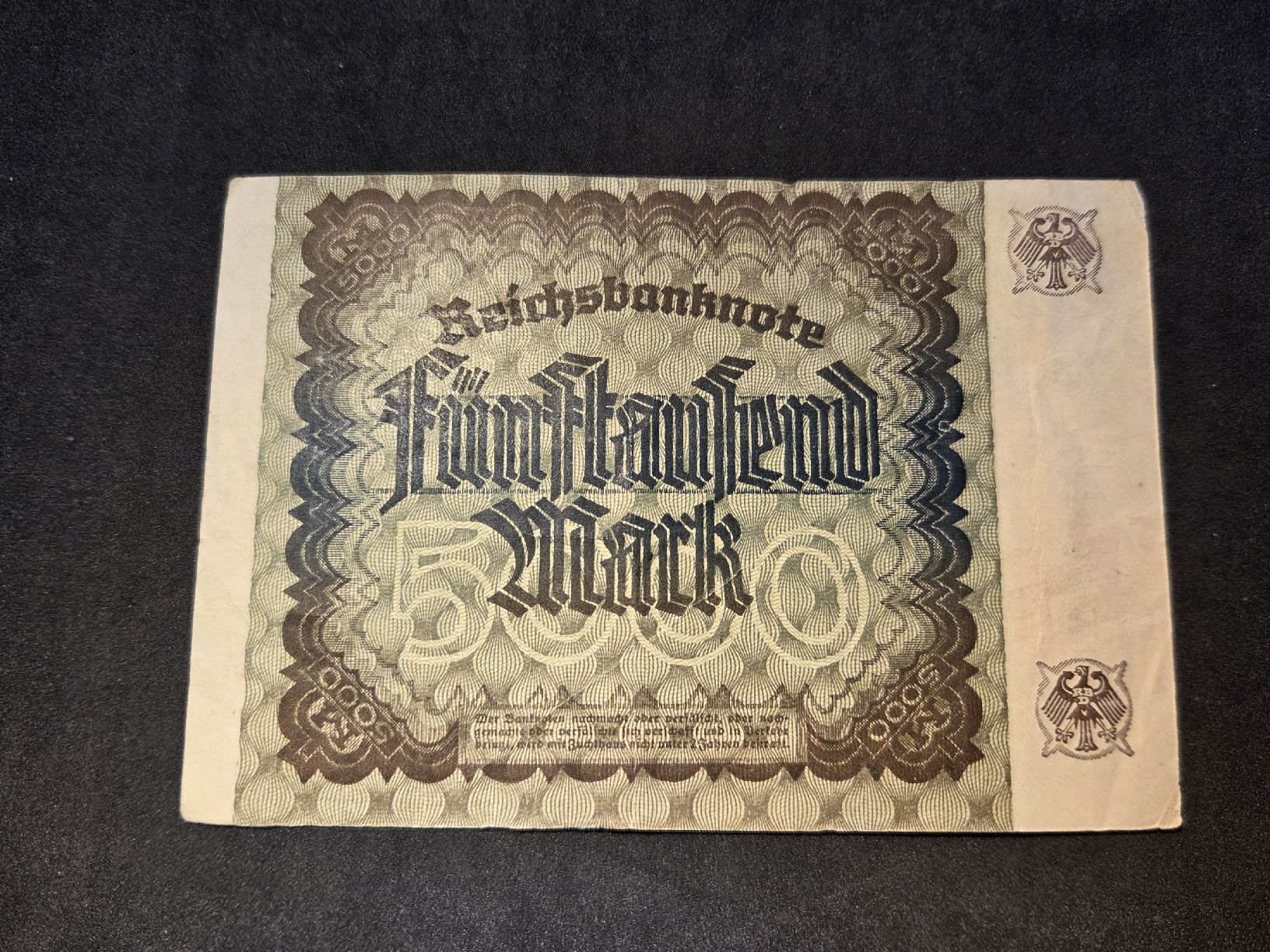 Banconote: 5000 Mark - Deutschland - 1922 – Usato da Geroldswil venduto da Antica01 1