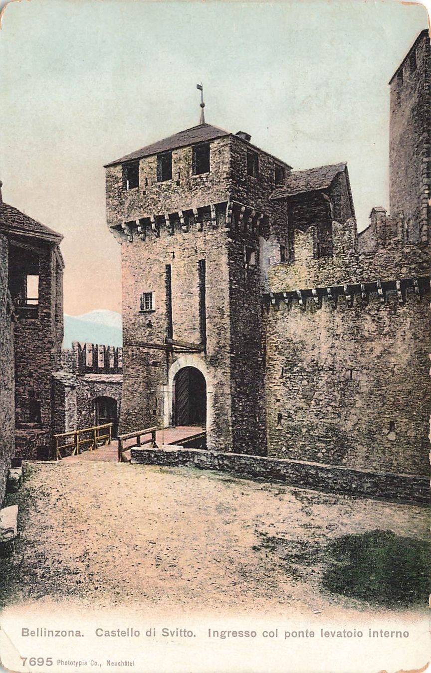 Ansichtskarten: Bellinzona castello di svitto – Gebraucht aus Biasca von Blenio71