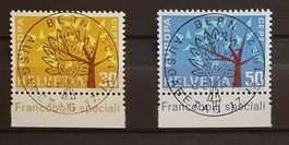 ET) 389-390, Europamarken ET Vollstempel Kt. 55.-