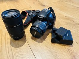 Canon EOS 1100D mit 2 Objektiven und Zubehör zu verkaufen