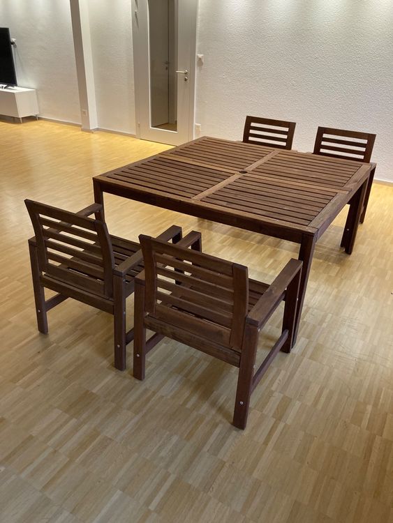 Ikea Gartenmöbel bestehend aus Tisch und 4 Stühlen Kaufen auf Ricardo