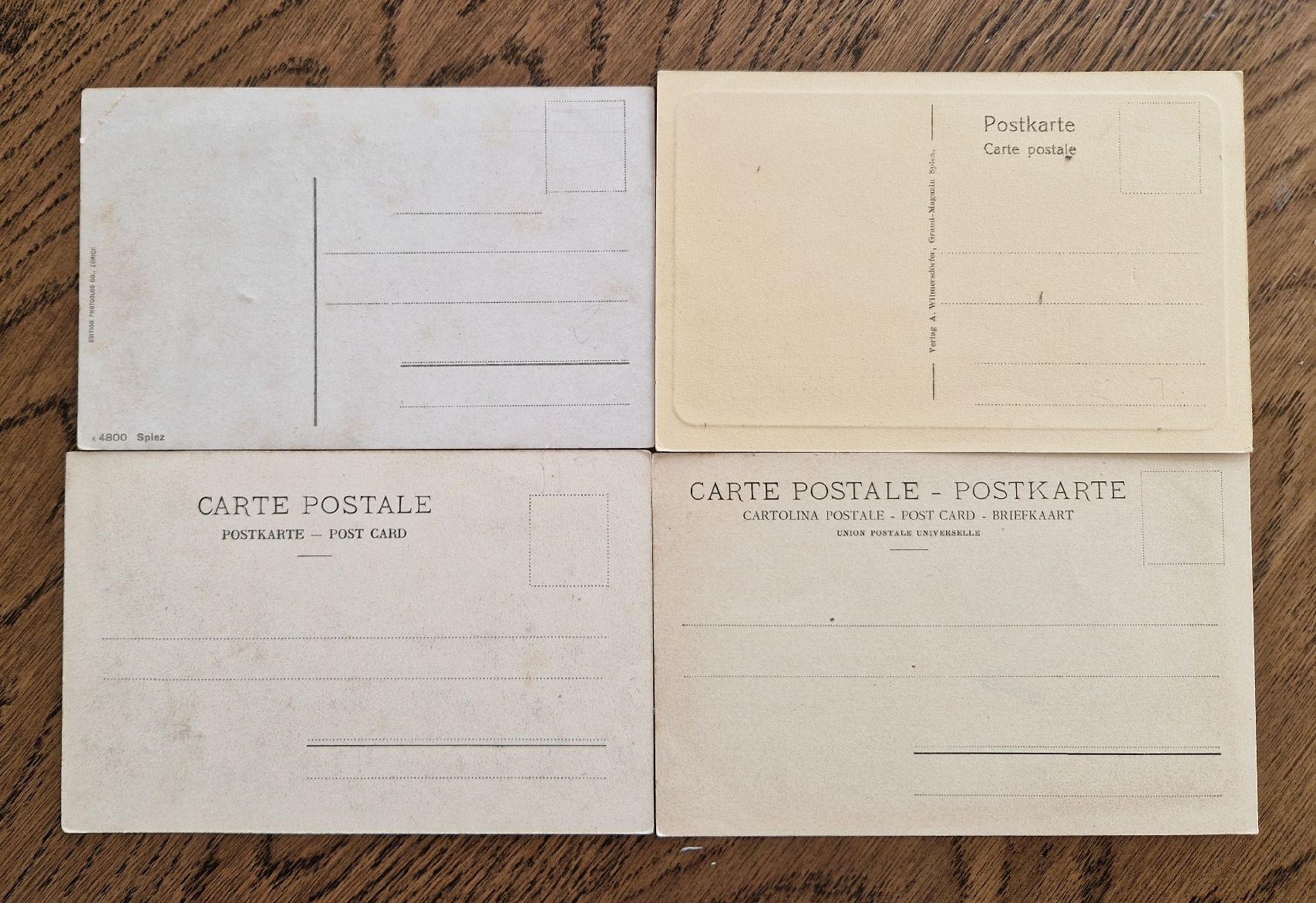 Cartoline postali: 4 AK Spiez, ungelaufen – Usato da Ebikon venduto da Donar50 3