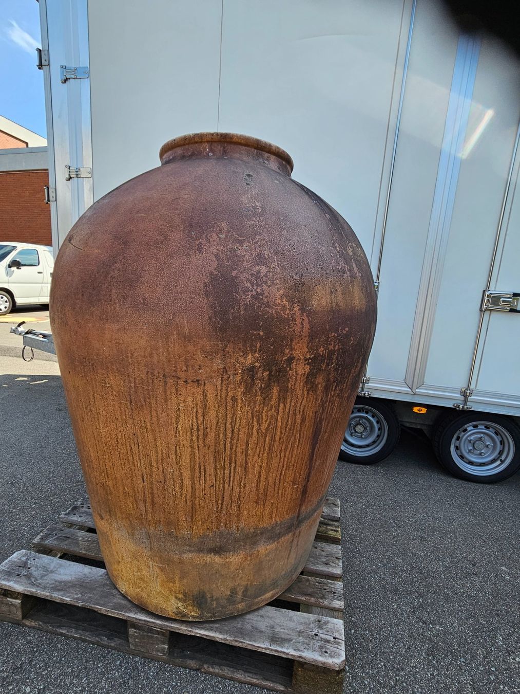 Vasen & Gefässe: Grosse Ton Vase / Riesen Ton Vase – Gebraucht aus Winterthur von Dachs28 2