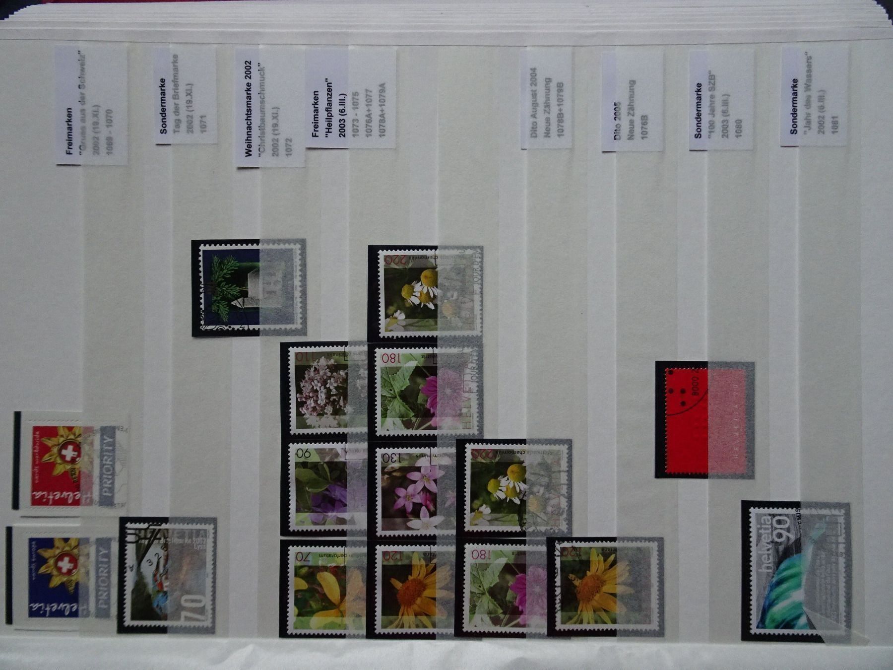 Tous les timbres: 2002 – Neuf (Voir description) à Aadorf par Chnorli-Furz