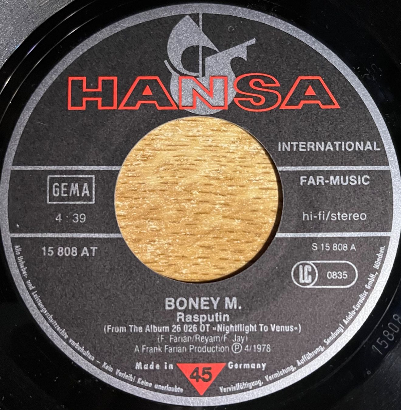 Schallplatten: BONEY M. - RASPUTIN – Gebraucht aus Bussigny von vinyl-pas-cher 2