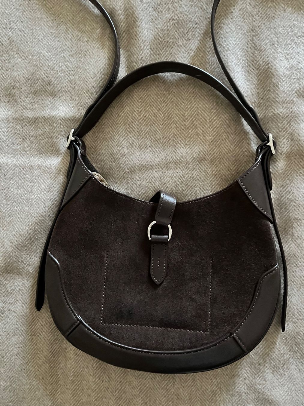 Ralph Lauren Borse da donna: Braune Tasche Wildleder, Ralph Laurent – Usato da Zürich venduto da hel_lm8b 1