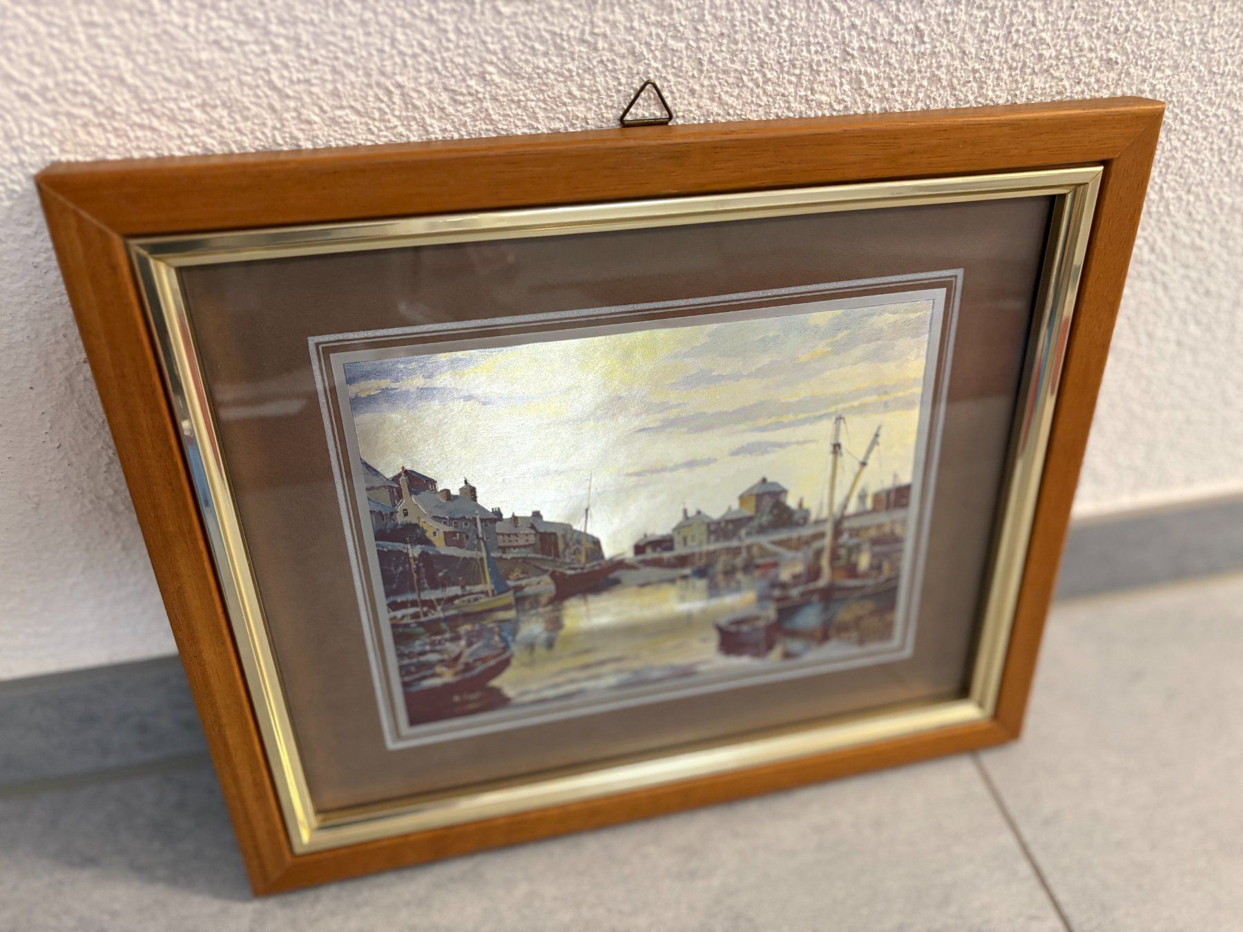 Dipinti: 34cm breitx 28 cmhoch Hafenmotiv Kunst Bild – Usato da Ottenbach venduto da TimelessEmotions. 1