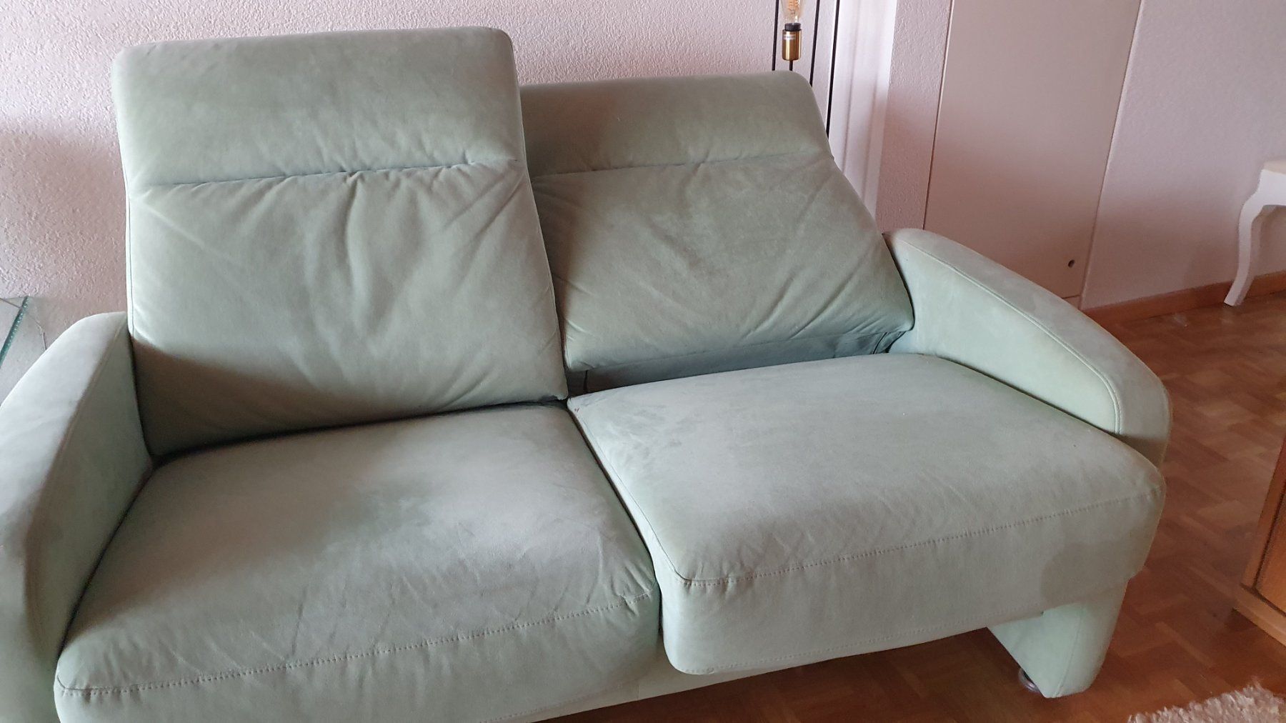 Divani: 2 er Sofa mintgrün Velour – Usato da  venduto da  1