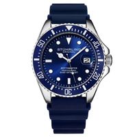 🇺🇸Herrenuhr ®Stührling New York Taucheruhr 10 Bar Blau NEU