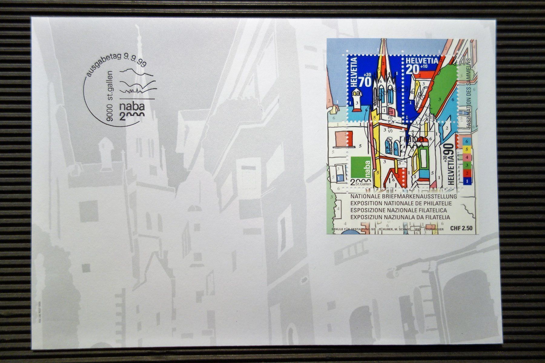 Tutti i francobolli: 1999 FDC NABA St. Gallen (Midibrief) – Nuovo (secondo la descrizione) da Mettmenstetten venduto da Sutasso