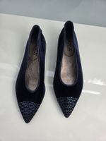 Mania Samt Ballerinas, Gr. 38.5, Neue, Dunkelblau