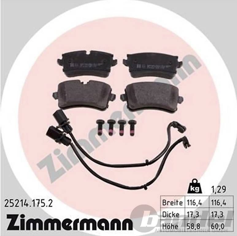 Tutti pezzi di ricambio auto: A6 Bremsbeläge hinten – Nuovo e nell'imballaggio originale da Oberhofen TG venduto da Home2009