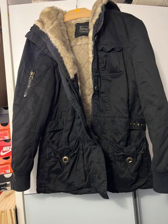 Dame Jacke schwarz stoff