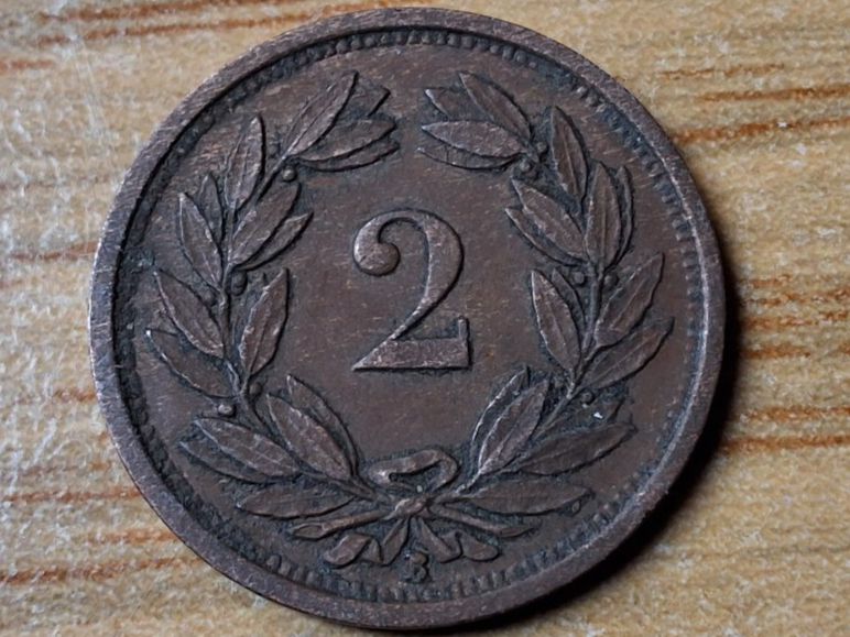 Toutes les monnaies: 2 Rappen 1929 - Selten! – D'occasion à Münchenstein par purbach1 1